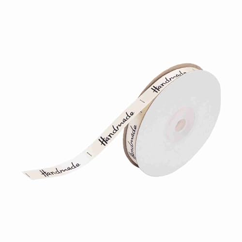 Pssopp Plastikroll Spool Design, 1 Cm Breite Baumwollband 20 Yards, Beige & Orange, Handgefertigtes Buchstabenband für Handwerk, mit Exquisitem Kunstschrift Design, für Hochzeit, Feier, (20-Größe Pssopp Plastikroll Spool Design, 1 Cm Breite Baumwollband 20 Yards, Beige & Orange, Handgefertigtes Buchstabenband für Handwerk, mit Exquisitem Kunstschrift Design, für Hochzeit, Feier, (20-Größe von Pssopp