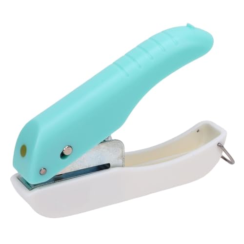 Pssopp Scrapbooking Hole Punch, Multifunktionales Handheld -Plastikpapier Punch für Schulbüro Bindung Lose Blattbindung von Pssopp