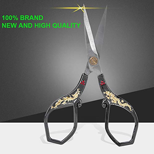 Pssopp Vintage-Design, Schere aus Edelstahl aus Edelstahl aus mit Hellem Finish, Schnittpunkten für Schneiderei, Stoff und Angelschneide Pssopp Vintage-Design, Schere aus Edelstahl aus Edelstahl aus mit Hellem Finish, Schnittpunkten für Schneiderei, Stoff und Angelschneide von Pssopp