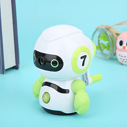 Roboterform, Niedriges Rauschen und Einfach zu Bedienende, Hochwertige Manuelle Bleistiftspitzer mit Automatischer Vorschubfunktion, für Schüler, mit ABS-Panel, Einfach zu Reinigen Roboterform, Niedriges Rauschen und Einfach zu Bedienende, Hochwertige Manuelle Bleistiftspitzer mit Automatischer Vorschubfunktion, für Schüler, mit ABS-Panel, Einfach zu Reinigen von Pssopp