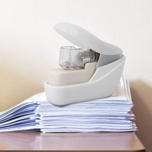 Stapelloser Hefter, Tragbares Design Arbeitssparender und Stilvoller Stichloser Hefter mit Nadelsystem Zum Befestigen von Papier ohne Heftklammern, ABS-Material, Weiß, 4 Bindungsseiten, Stapelloser Hefter, Tragbares Design Arbeitssparender und Stilvoller Stichloser Hefter mit Nadelsystem Zum Befestigen von Papier ohne Heftklammern, ABS-Material, Weiß, 4 Bindungsseiten, von Pssopp