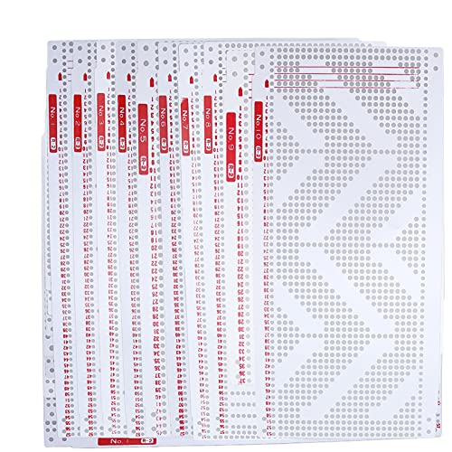 Strickmaschine Lochkarten, 10 Stück Stiche Lochkarte für Haushaltsstrickmaschine von Pssopp