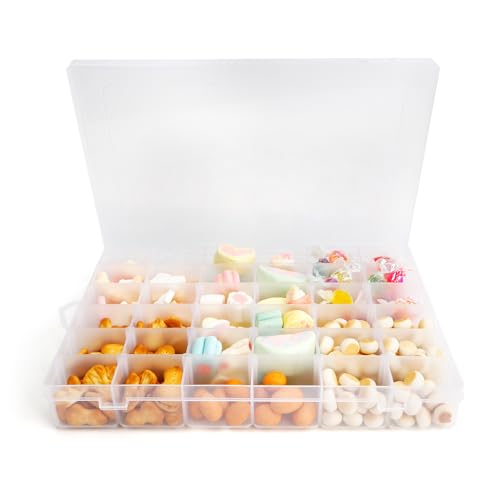 Sortierbox,Sortierboxen Für Kleinteile,Aufbewahrungsbox Klein,Sortierboxen,Kleinteile Organizer,Organisationsboxen,Aufbewahrungsbox Mit Fächern,Stickgarn Aufbewahrung,Transparent(1PCS 36-Gallone) von Psxuie