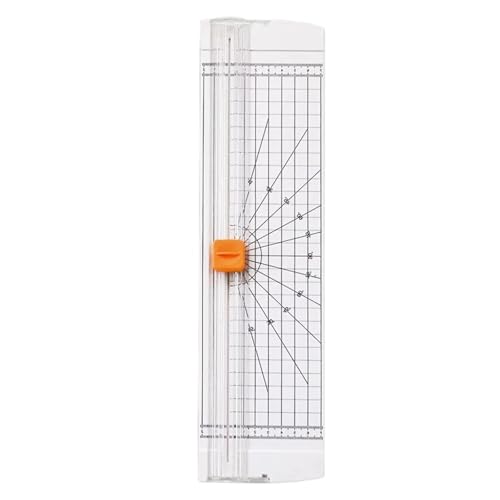 Papierschneider-Scrapbooking-Werkzeug, Papierschneider mit zweischneidiger Klinge, automatischer Sicherheitsvorkehrung und seitlichem Lineal, tragbare Mini-A4-Papierschneidemaschine(White) von Psyfwznkny