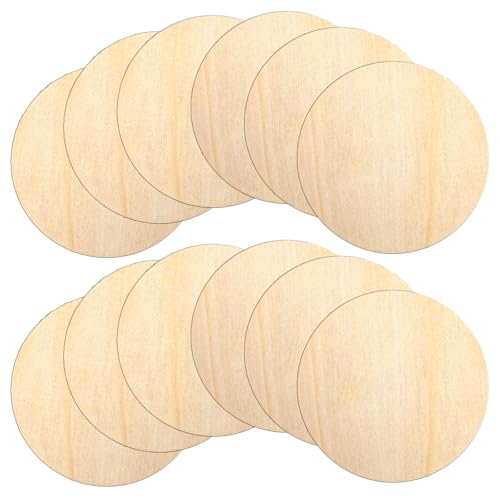 12 Stück 15,2 cm große runde Holzschilder zum Basteln, unlackiertes Naturholz, rund, Kreis, Holzschild, blanko für DIY, Malen, Gravieren, Heimdekoration, Türaufhänger-Schild 12 Stück 15,2 cm große runde Holzschilder zum Basteln, unlackiertes Naturholz, rund, Kreis, Holzschild, blanko für DIY, Malen, Gravieren, Heimdekoration, Türaufhänger-Schild von Psyqtsuary