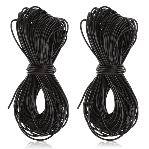 2 Rollen 7m X 1mm Lederband, Schwarz Lederband für Ketten Reißfeste Lederschnur Leder Band Lederbänder Klassik Basteln Lederschnüre Rund Leder Schnur Faux für DIY Armband Halskette Schmuck Handwerk 2 Rollen 7m X 1mm Lederband, Schwarz Lederband für Ketten Reißfeste Lederschnur Leder Band Lederbänder Klassik Basteln Lederschnüre Rund Leder Schnur Faux für DIY Armband Halskette Schmuck Handwerk von Psyqtsuary
