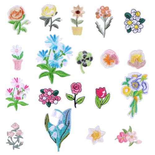20 Stück Blume Aufnäher Kinder Patches zum Aufbügeln Bestickte Aufnäher Aufbügel Hochwertige Bügel-Patches Aufbügeln Blumen Bestickte Aufnähers für Jeans Hut Hemden Jacken 20 Stück Blume Aufnäher Kinder Patches zum Aufbügeln Bestickte Aufnäher Aufbügel Hochwertige Bügel-Patches Aufbügeln Blumen Bestickte Aufnähers für Jeans Hut Hemden Jacken von Psyqtsuary