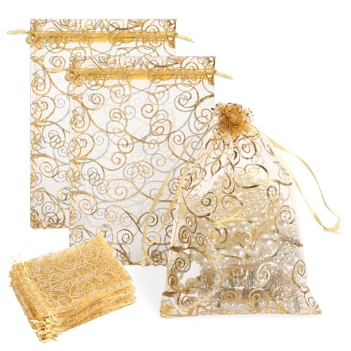 50 Stück Organzasäckchen 13x20 cm Gold Organzabeutel mit Kordelzug Organza Säckchen Geschenkbeutel Kleine Säckchen Organzasäckchen Weihnachten Kleine Geschenktüten Kleine Tüten für Süßigkeiten Schmuck 50 Stück Organzasäckchen 13x20 cm Gold Organzabeutel mit Kordelzug Organza Säckchen Geschenkbeutel Kleine Säckchen Organzasäckchen Weihnachten Kleine Geschenktüten Kleine Tüten für Süßigkeiten Schmuck von Psyqtsuary