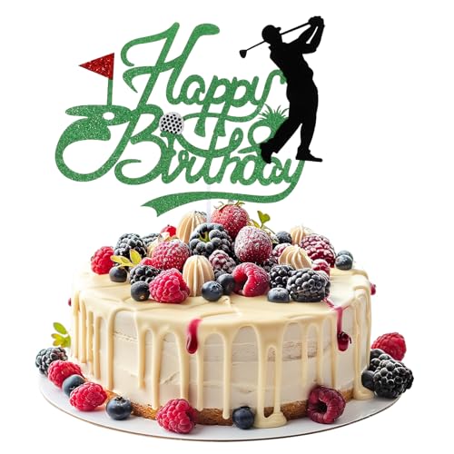 Golf Happy Birthday Kuchen Topper, Happy Birthday-Kuchenschild, Sport Theme Golf Ball Kuchen Dekor, Golf-Kuchenaufsatz Für Mann Frauen Jungen Mädchen, Geburtstag Party Supplies Golf Happy Birthday Kuchen Topper, Happy Birthday-Kuchenschild, Sport Theme Golf Ball Kuchen Dekor, Golf-Kuchenaufsatz Für Mann Frauen Jungen Mädchen, Geburtstag Party Supplies von Psyqtsuary