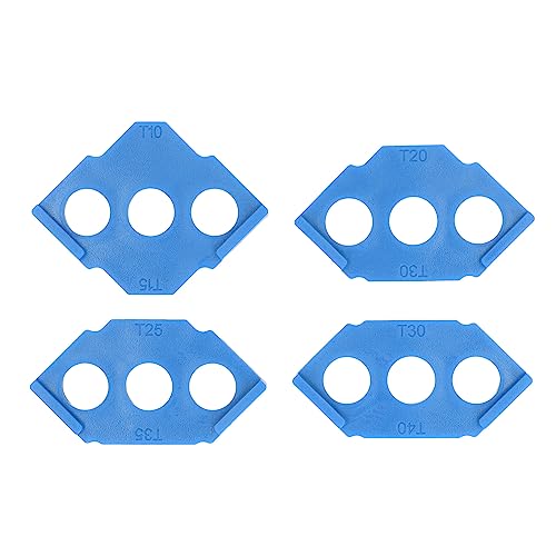4 Stück Radius-Frässchablonen, C-Eckschablonen, Holzbearbeitungsfräser, Eckradius-Frässchablonen Für DIY-Holzbearbeitungsprojekte(Blau) von Psytfei
