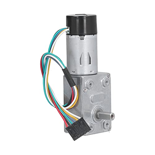 Gleichstrom-Schneckengetriebemotor, 24-V-Encoder-Untersetzungsmotor mit hohem Drehmoment, JGY-370, Vollmetall-Getriebemotor mit selbsthemmender Einzelwelle (150RPM) von Psytfei