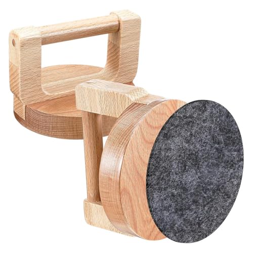 Ptdfjspt 2er-Pack Baren Aus Bambus und mit Filzmatte für Druckzubehör, Blockdruck-Set, Druckwerkzeuge von Ptdfjspt