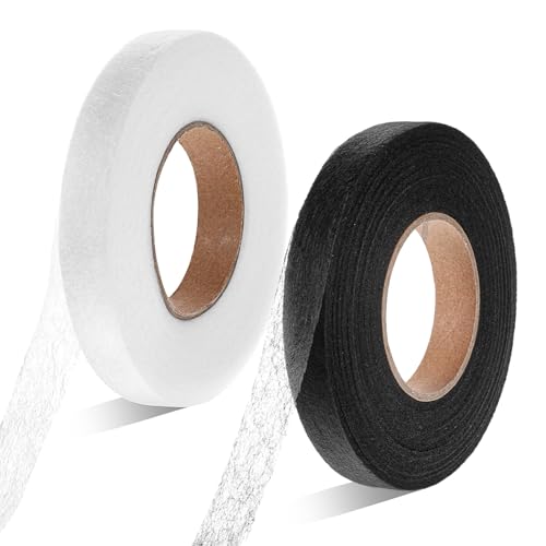 Ptwola 2 Stück Saumband 64m Länge und 25mm Breite Selbstklebend Saumband zum Aufbügeln Nahtband zum Spleißen von Stoffen, Hosen,Vorhänge, Kleidung Ptwola 2 Stück Saumband 64m Länge und 25mm Breite Selbstklebend Saumband zum Aufbügeln Nahtband zum Spleißen von Stoffen, Hosen,Vorhänge, Kleidung von Ptwola