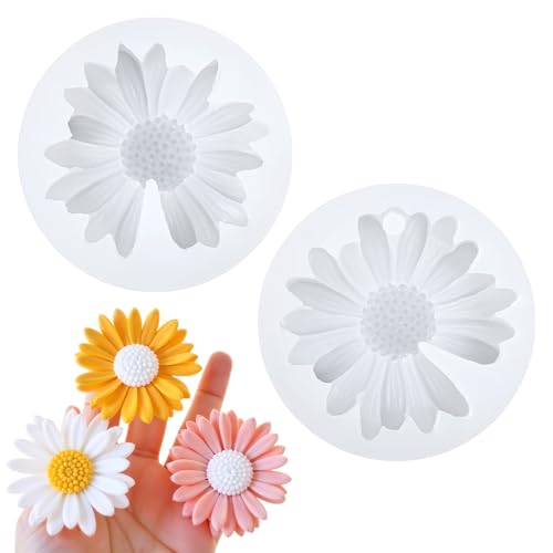 Ptwola 2 Stück Silikon-Form Backen Basteln Blumem Silikonformen Polymer Clay Form Set Mini Blume Moulds für Zuckerguss Kuchen-Deko Gießharz Blütenpaste Fondant Kerzengießformen Dekorative Ptwola 2 Stück Silikon-Form Backen Basteln Blumem Silikonformen Polymer Clay Form Set Mini Blume Moulds für Zuckerguss Kuchen-Deko Gießharz Blütenpaste Fondant Kerzengießformen Dekorative von Ptwola