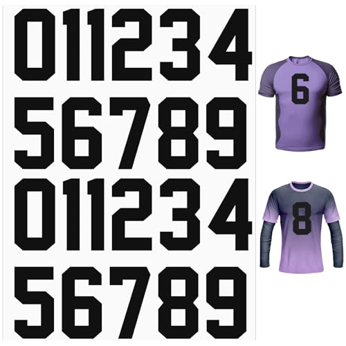 Ptwola 22 Stück Zahlen Aufnäher zum Aufbügeln Wärmepressen Transferzahlen 0 bis 9 Weiche Bügelzahlen Applikation für Teamuniformen, Sport-T-Shirts, Kleidung, Mützen, Jeans, DIY-Zubehör (Schwarz) Ptwola 22 Stück Zahlen Aufnäher zum Aufbügeln Wärmepressen Transferzahlen 0 bis 9 Weiche Bügelzahlen Applikation für Teamuniformen, Sport-T-Shirts, Kleidung, Mützen, Jeans, DIY-Zubehör (Schwarz) von Ptwola
