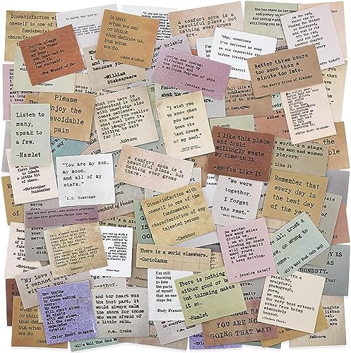 120 Stück Scrapbooking Sticker Motivierende,Vintage Scrapbook Zubehör Berühmte Worte丨inspirierende Vintage Journaling Aufkleber für Scrapbook,Bullet Journal Zubehör,Journaling Zubehör usw 120 Stück Scrapbooking Sticker Motivierende,Vintage Scrapbook Zubehör Berühmte Worte丨inspirierende Vintage Journaling Aufkleber für Scrapbook,Bullet Journal Zubehör,Journaling Zubehör usw von Ptyism