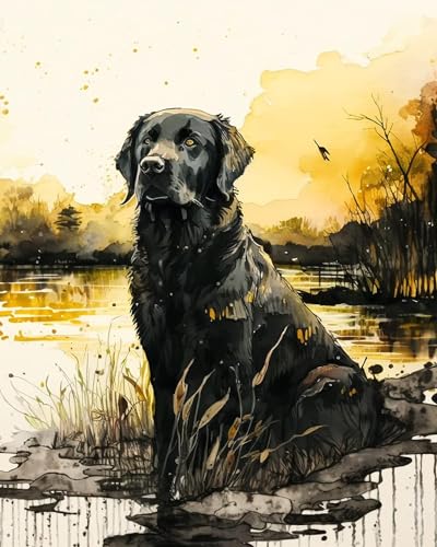 PuPLUm Malen nach Zahlen für Erwachsene,Schwarzer Labrador Retriever,Malen-nach-Zahlen-Set auf Leinwand,DIY-Acryl-Digital-Öl-Zahlen-Malset für Spiele,40x50cm PuPLUm Malen nach Zahlen für Erwachsene,Schwarzer Labrador Retriever,Malen-nach-Zahlen-Set auf Leinwand,DIY-Acryl-Digital-Öl-Zahlen-Malset für Spiele,40x50cm von PuPLUm