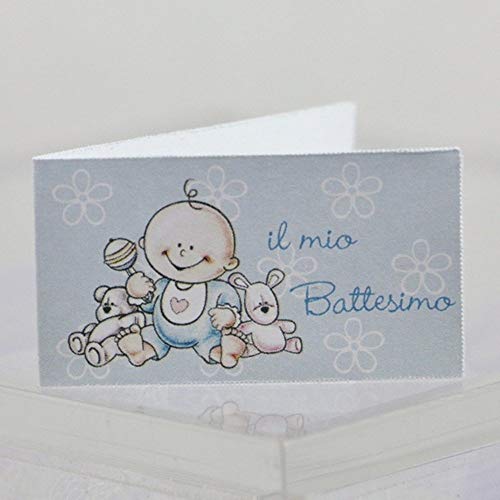 Publilancio SRL 100 Stück Zettel Karte Bonboniere Mein Taufe Baby himmlisch von Publilancio SRL