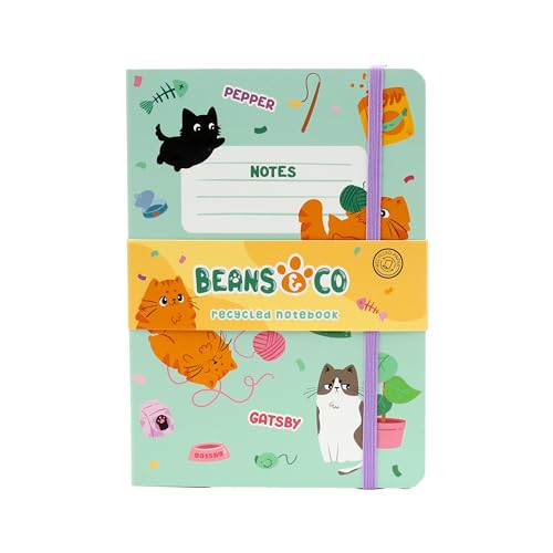 Puckator Bean & Co Notizblock aus recyceltem Papier, Motiv: Katzen, für Schule, Lehrer, Studenten, Hausaufgaben, Studienplaner, Collage, Universität, Notizbuch, Uni, Geschenke, Schreibwaren Puckator Bean & Co Notizblock aus recyceltem Papier, Motiv: Katzen, für Schule, Lehrer, Studenten, Hausaufgaben, Studienplaner, Collage, Universität, Notizbuch, Uni, Geschenke, Schreibwaren von Puckator