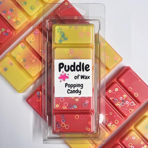 Puddle of Wax - Popping Candy Sojawachs-Schnappriegel – 50 g – veganfreundlich – hergestellt in Großbritannien, rot und gelb Puddle of Wax - Popping Candy Sojawachs-Schnappriegel – 50 g – veganfreundlich – hergestellt in Großbritannien, rot und gelb von Puddle of Wax