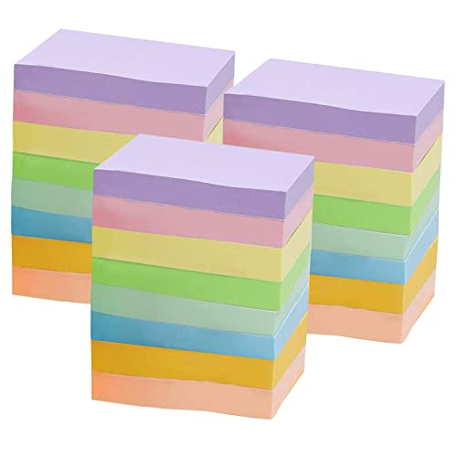 Haftnotizen, 1600 Blatt Farbige Haftnotizen, 8 Farben Super Sticky Notes 38 x 50 mm Selbstklebende Klebezettel für Büro Zuhause Schule Sitzung von Puedno