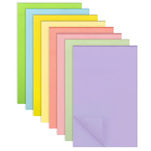 Haftnotizen, 400 Blatt Bunte Sticky Notes, 8 Farben Selbstklebende Klebezettel 100 x 150 mm Super Sticky Notes für Büro Zuhause Schule Sitzung von Puedno