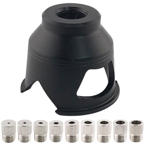 Pufei vertikaler Stanzlokator mit 2-10 mm Bohrbuchse für Tischlerei (schwarz gerillt) von Pufei
