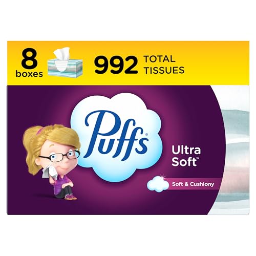 Puffs Ultra Soft Non-Lotion Gesichtstücher, 8 Familienboxen, 124 Gesichtstücher pro Box Puffs Ultra Soft Non-Lotion Gesichtstücher, 8 Familienboxen, 124 Gesichtstücher pro Box von Puffs