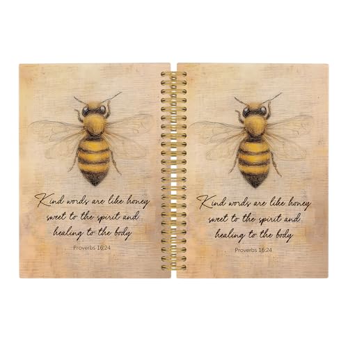 Pugwak Inspirierendes Bienen-Notizbuch, christlicher Bibelvers, College, liniert für Arbeit, Schule, Geschenke für Bienenliebhaber, Bürobedarf, Hardcover-Spiralbuch, 14 x 21 cm Pugwak Inspirierendes Bienen-Notizbuch, christlicher Bibelvers, College, liniert für Arbeit, Schule, Geschenke für Bienenliebhaber, Bürobedarf, Hardcover-Spiralbuch, 14 x 21 cm von Pugwak