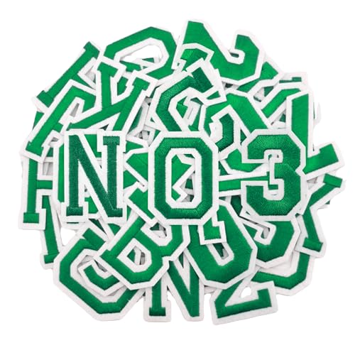 Puideon Aufnäher zum Aufbügeln, Buchstaben und Zahlen, Motiv: A-Z, Zahlen 0–9, Applikation für Kleidung, Kleid, Hut, Socken, Jeans, DIY-Zubehör, 72 Stück Puideon Aufnäher zum Aufbügeln, Buchstaben und Zahlen, Motiv: A-Z, Zahlen 0–9, Applikation für Kleidung, Kleid, Hut, Socken, Jeans, DIY-Zubehör, 72 Stück von Puideon