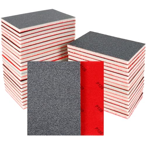 24 Stück Schleifschwämme Set, 120 Körnung Nass-Trocken-Schleifpapier, Flexibler Schleifschwamm Holz, Professional Schleifpads für Metall, Holz, Farbe, Spachtelmasse, Autokarosseriereparatur 24 Stück Schleifschwämme Set, 120 Körnung Nass-Trocken-Schleifpapier, Flexibler Schleifschwamm Holz, Professional Schleifpads für Metall, Holz, Farbe, Spachtelmasse, Autokarosseriereparatur von Pukamam