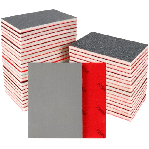 24 Stück Schleifschwämme Set, 2500 Körnung Nass-Trocken-Schleifpapier, Flexibler Schleifschwamm Holz, Professional Schleifpads für Metall, Holz, Farbe, Spachtelmasse, Autokarosseriereparatur 24 Stück Schleifschwämme Set, 2500 Körnung Nass-Trocken-Schleifpapier, Flexibler Schleifschwamm Holz, Professional Schleifpads für Metall, Holz, Farbe, Spachtelmasse, Autokarosseriereparatur von Pukamam