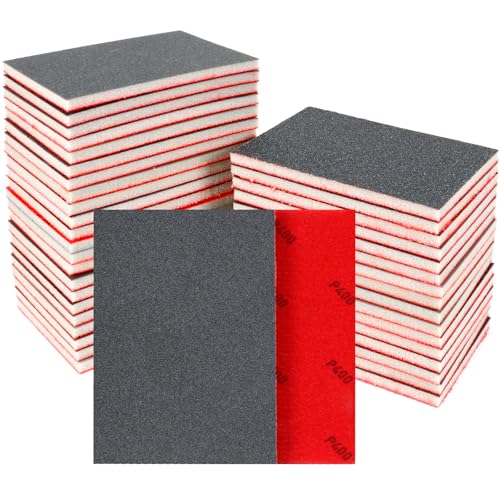 24 Stück Schleifschwämme Set, 400 Körnung Nass-Trocken-Schleifpapier, Flexibler Schleifschwamm Holz, Professional Schleifpads für Metall, Holz, Farbe, Spachtelmasse, Autokarosseriereparatur 24 Stück Schleifschwämme Set, 400 Körnung Nass-Trocken-Schleifpapier, Flexibler Schleifschwamm Holz, Professional Schleifpads für Metall, Holz, Farbe, Spachtelmasse, Autokarosseriereparatur von Pukamam