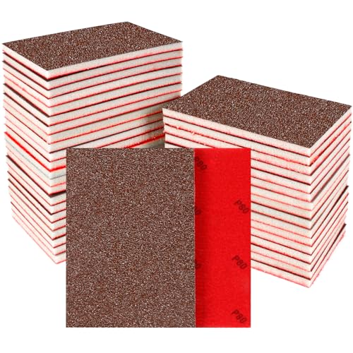 24 Stück Schleifschwämme Set, 80 Körnung Nass-Trocken-Schleifpapier, Flexibler Schleifschwamm Holz, Professional Schleifpads für Metall, Holz, Farbe, Spachtelmasse, Autokarosseriereparatur 24 Stück Schleifschwämme Set, 80 Körnung Nass-Trocken-Schleifpapier, Flexibler Schleifschwamm Holz, Professional Schleifpads für Metall, Holz, Farbe, Spachtelmasse, Autokarosseriereparatur von Pukamam