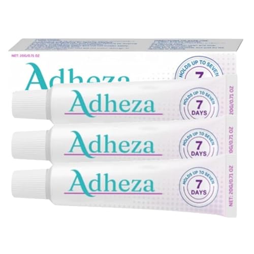 Adheza Dental Adhesive, Adheza Dental Original, 𝐀𝐝𝐡𝐞𝐳𝐚 Denture Fixative, Thermoplastic Denture Adhesive, Strong Hold 𝐃𝐞𝐧𝐭𝐮𝐫𝐞 Fixative for Daily Women Men Adults (3) von Pukmqu