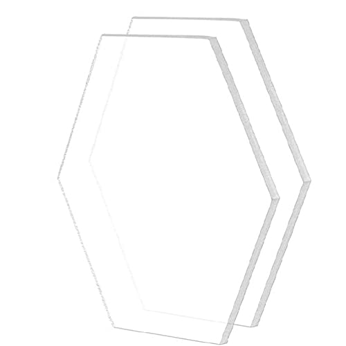 Puleuroy 40 X Transparentes Acryl, Sechseckig, Platzkarten, Bogen, Einfache Fliesen, Hochzeitsdekoration für Tischnummer, Namen Puleuroy 40 X Transparentes Acryl, Sechseckig, Platzkarten, Bogen, Einfache Fliesen, Hochzeitsdekoration für Tischnummer, Namen von Puleuroy