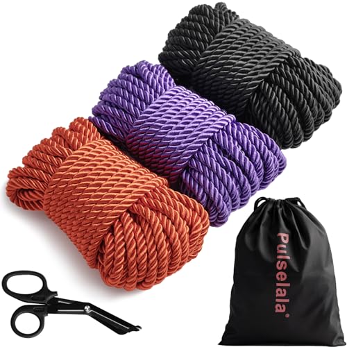 Shibari Japanisches Seil-Styling-Set für Schlafzimmerspiele – Für Anfänger und erfahrene Rigger, seidenweiches Seil, perfekt für einfache und komplexe Knoten, ideales Geschenkset für Liebende und Paar Shibari Japanisches Seil-Styling-Set für Schlafzimmerspiele – Für Anfänger und erfahrene Rigger, seidenweiches Seil, perfekt für einfache und komplexe Knoten, ideales Geschenkset für Liebende und Paar von Pulselala