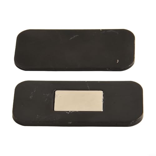 Pumixiy Magnetische Edelstahl-Türriegel, unsichtbare Türriegel für Schrank, starke Schubladenverschlüsse, 4 x 2 cm, Stahl-Magnetverschlüsse für Küche, Badezimmer, Möbel, Schrank (Schwarz, 1 Set) von Pumixiy