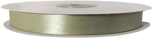 Doppelseitiges Satinband, 15 mm, Rolle à 50 m, Salbeigrün (CK) von PuntoCasaStore