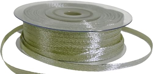 Doppelseitiges Satinband, 3 mm, Rolle à 50 m, Salbeigrün Doppelseitiges Satinband, 3 mm, Rolle à 50 m, Salbeigrün von PuntoCasaStore