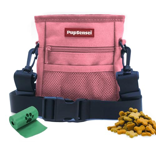 Leckerlibeutel für Hunde – Polyester-Leckerlibeutel für Haustier-Training, kein Verschütten, Magnetverschluss, Kotbeutelspender, Hundetraining-Leckerli-Tasche mit 3 Tassen, Metallclip, verstellbarer Leckerlibeutel für Hunde – Polyester-Leckerlibeutel für Haustier-Training, kein Verschütten, Magnetverschluss, Kotbeutelspender, Hundetraining-Leckerli-Tasche mit 3 Tassen, Metallclip, verstellbarer von PupSensei