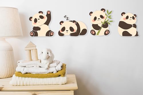 Panda Wandtattoo Kinderzimmer – 4 süße Dschungel Tiere – Abziehbar & wasserdicht – Für Babys & Kinder – Wandsticker für Möbel, Fliesen & Wände – Gesamtgröße 92cm Panda Wandtattoo Kinderzimmer – 4 süße Dschungel Tiere – Abziehbar & wasserdicht – Für Babys & Kinder – Wandsticker für Möbel, Fliesen & Wände – Gesamtgröße 92cm von Pure Print Cut