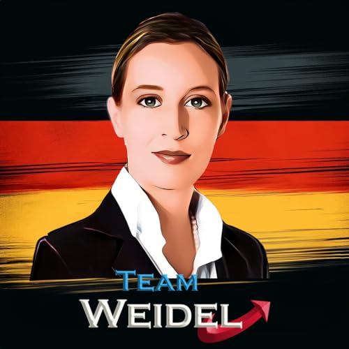 Team Weidel Aufkleber - Hochwertige, UV-beständige 10cm Sticker, Alice Weidel, AFD, Alternative für Deutschland - Ideal für Unterstützer und Sammler von Pure Print Cut
