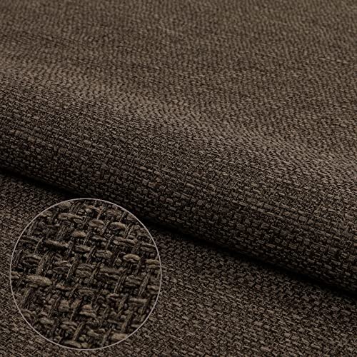 Webstoff Strukturstoff Portland - Möbelstoff Polsterstoff Uni Meterware - hellbraun 24 von Pure Textilien