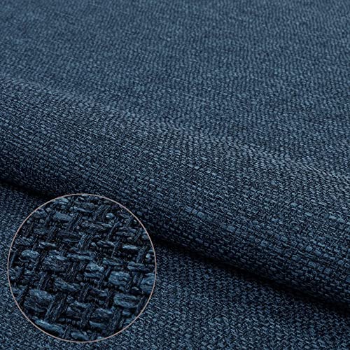 Webstoff Strukturstoff Portland - Möbelstoff Polsterstoff Uni Meterware - blau 81 von Pure Textilien