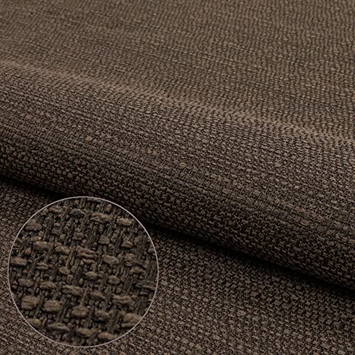 Webstoff Strukturstoff Portland - Möbelstoff Polsterstoff Uni Meterware - dunkel beige 23 von Pure Textilien