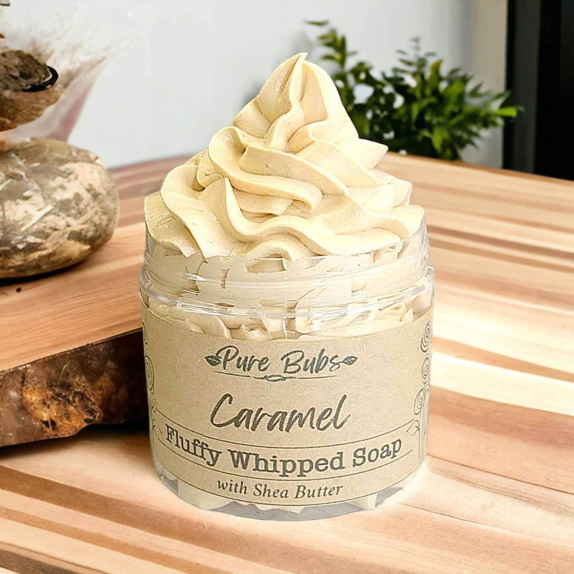 Flauschige Karamell-Schlagseife Mit Sheabutter, Vegane Rasierseife, Natürliche Cremeseife Flauschige Karamell-Schlagseife Mit Sheabutter, Vegane Rasierseife, Natürliche Cremeseife von PurebubsCreations