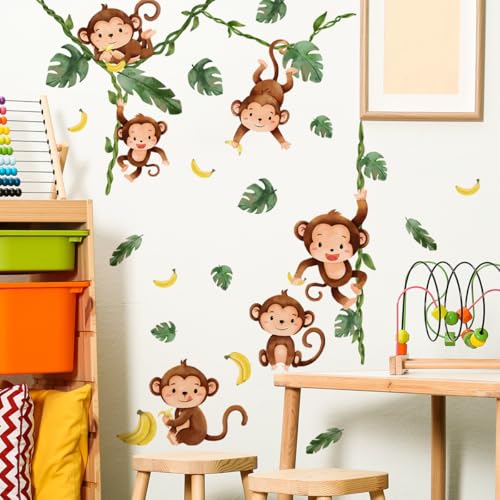 Purekay Wandtattoo Dschungel Tiere Reben Affen Wandaufkleber Baum Ast Tiere Wandsticker Babyzimmer Kinderzimmer Schlafzimmer Wanddeko Purekay Wandtattoo Dschungel Tiere Reben Affen Wandaufkleber Baum Ast Tiere Wandsticker Babyzimmer Kinderzimmer Schlafzimmer Wanddeko von Purekay