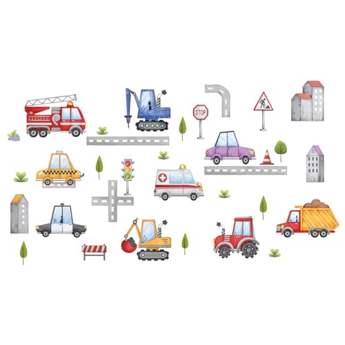 Purekay Wandtattoo Kinderzimmer Fahrzeuge Baustelle Wandaufkleber Bagger Löschfahrzeug Krankenwagen Wandtattoo Kinderzimmer Baufahrzeug Baustelle Wandaufkleber Konstruktion Traktor Purekay Wandtattoo Kinderzimmer Fahrzeuge Baustelle Wandaufkleber Bagger Löschfahrzeug Krankenwagen Wandtattoo Kinderzimmer Baufahrzeug Baustelle Wandaufkleber Konstruktion Traktor von Purekay