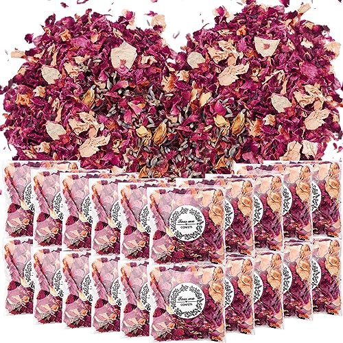 PuretéavHom 20er Pack Blütenkonfetti Hochzeit Natürliches Streublumen Rosenblätter Hochzeit zum Streuen Getrocknet Blütenblätter Hochzeit Konfetti Biologisch Abbaubares für Geburtstag Party DIY Deko PuretéavHom 20er Pack Blütenkonfetti Hochzeit Natürliches Streublumen Rosenblätter Hochzeit zum Streuen Getrocknet Blütenblätter Hochzeit Konfetti Biologisch Abbaubares für Geburtstag Party DIY Deko von PuretéavHom